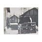 Yellowstone Bear Satin Canvas Stretched 14″ x 11″ (Horizontal) 1.5"