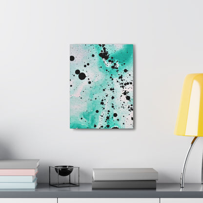 Teal Burst Canvas Gallery Wraps