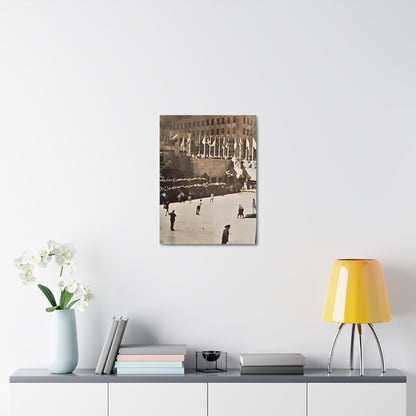 Rockefeller Plaza Easter 1945 Stretched Canvas 1.5" 18″ x 24″