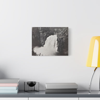 Upper Falls Yellowstone Satin Canvas Stretched