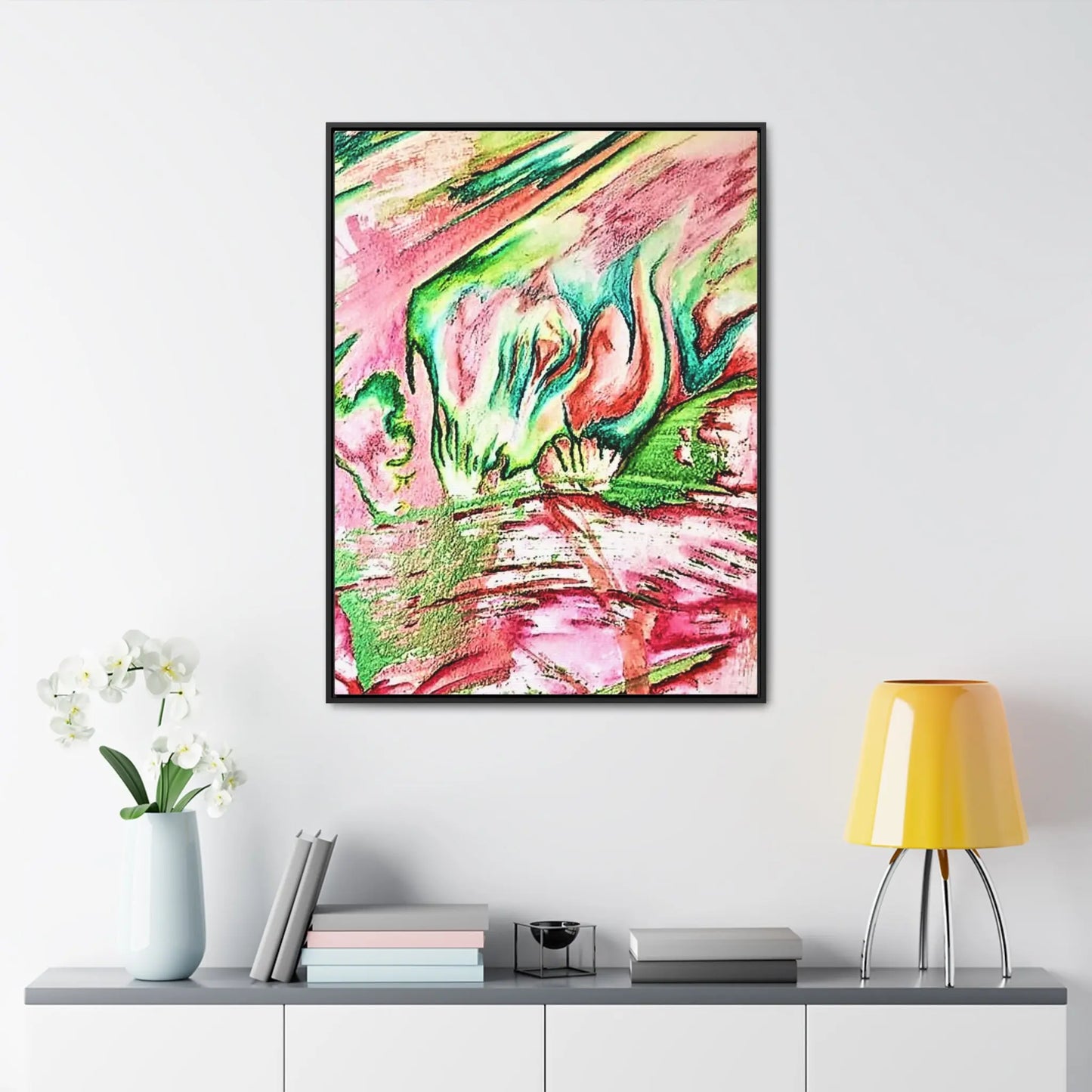 Pink Forest Gallery Canvas Wraps, Vertical Frame