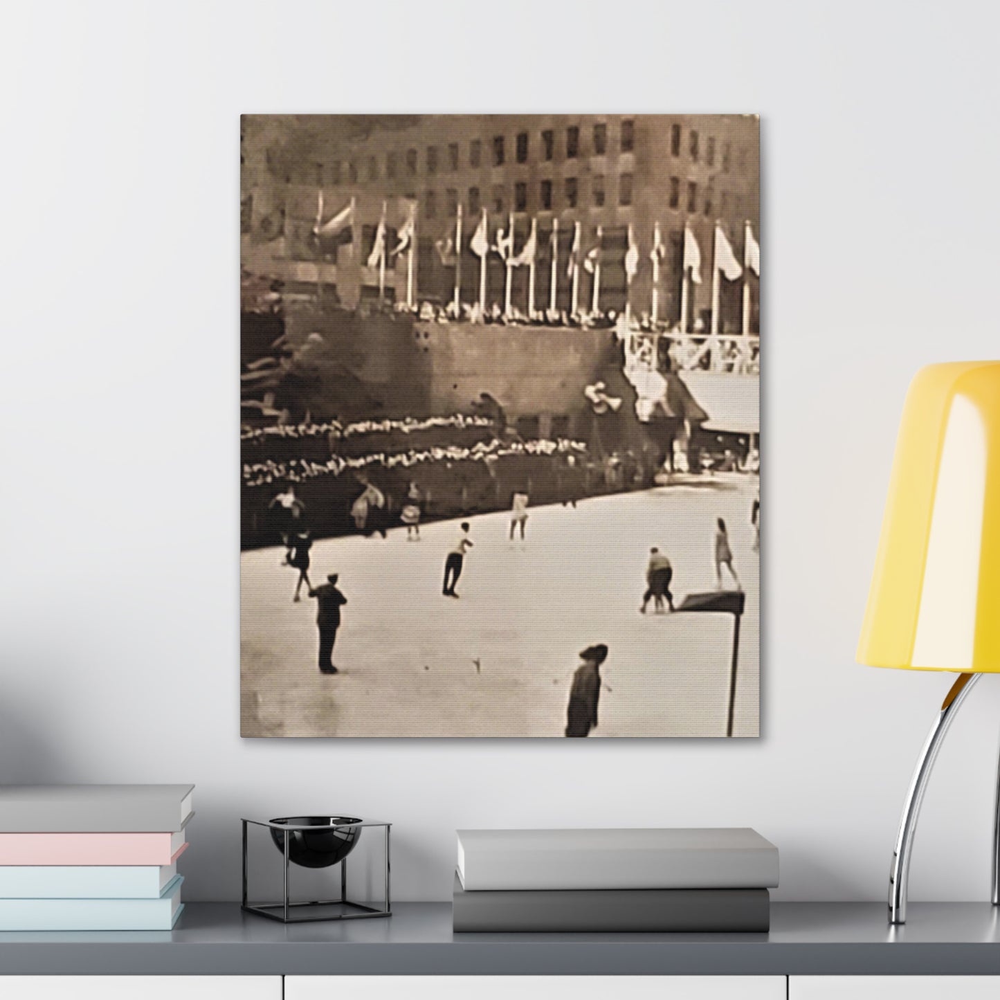 Rockefeller Plaza Easter 1945 Canvas Gallery Wraps