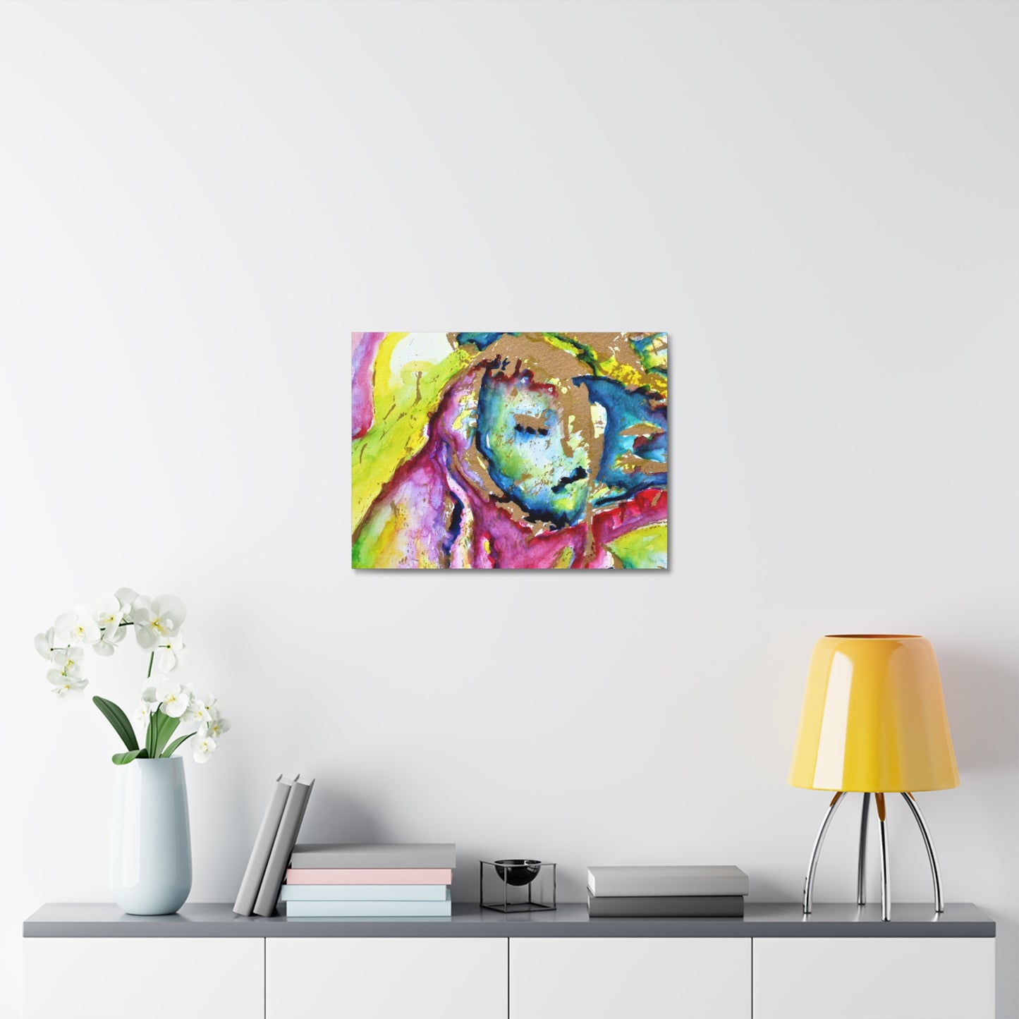 Mother's Face Stretched Canvas