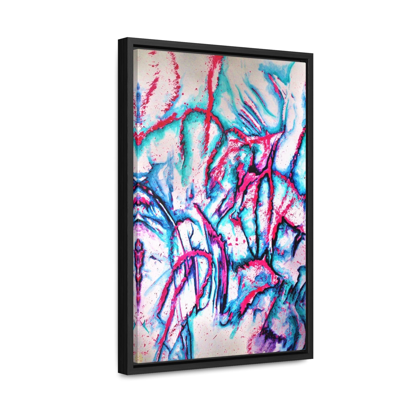 Pink Jellyfish Gallery Canvas Wraps, Vertical Frame