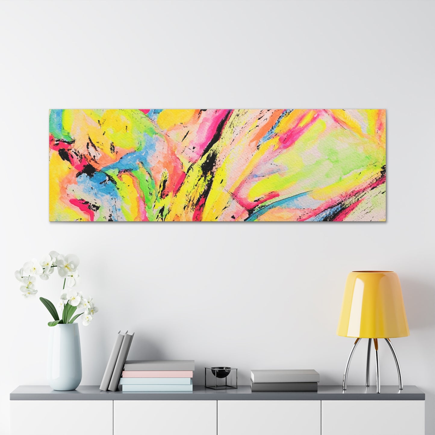 Neon Fire Canvas Gallery Wraps