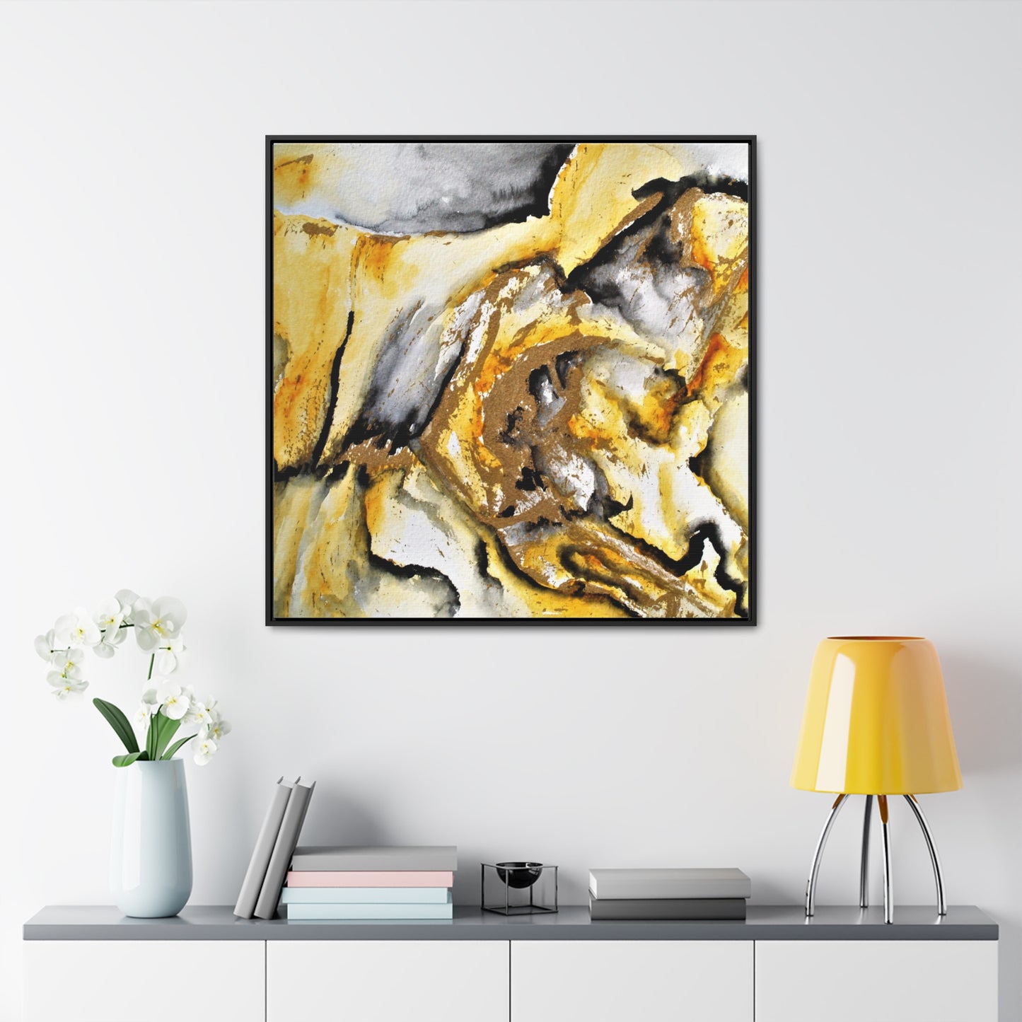 Tiger Stripe Gallery Canvas Wraps, Square Frame