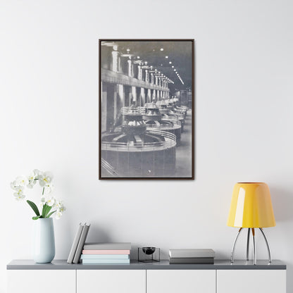 Boulder Dam Powerhouse Gallery Canvas Wraps Vertical Frame 24″ x 36″ 1.25" Walnut