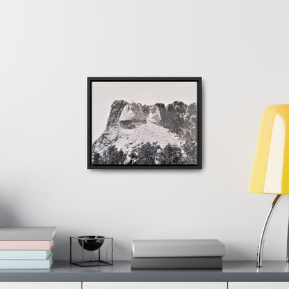 Black Hills Mount Rushmore Gallery Canvas Wraps Horizontal Frame 14″ x 11″ Black 1.25"