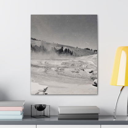Mammoth Hot Springs Canvas Gallery Wraps 20″ x 24″ 1.25"