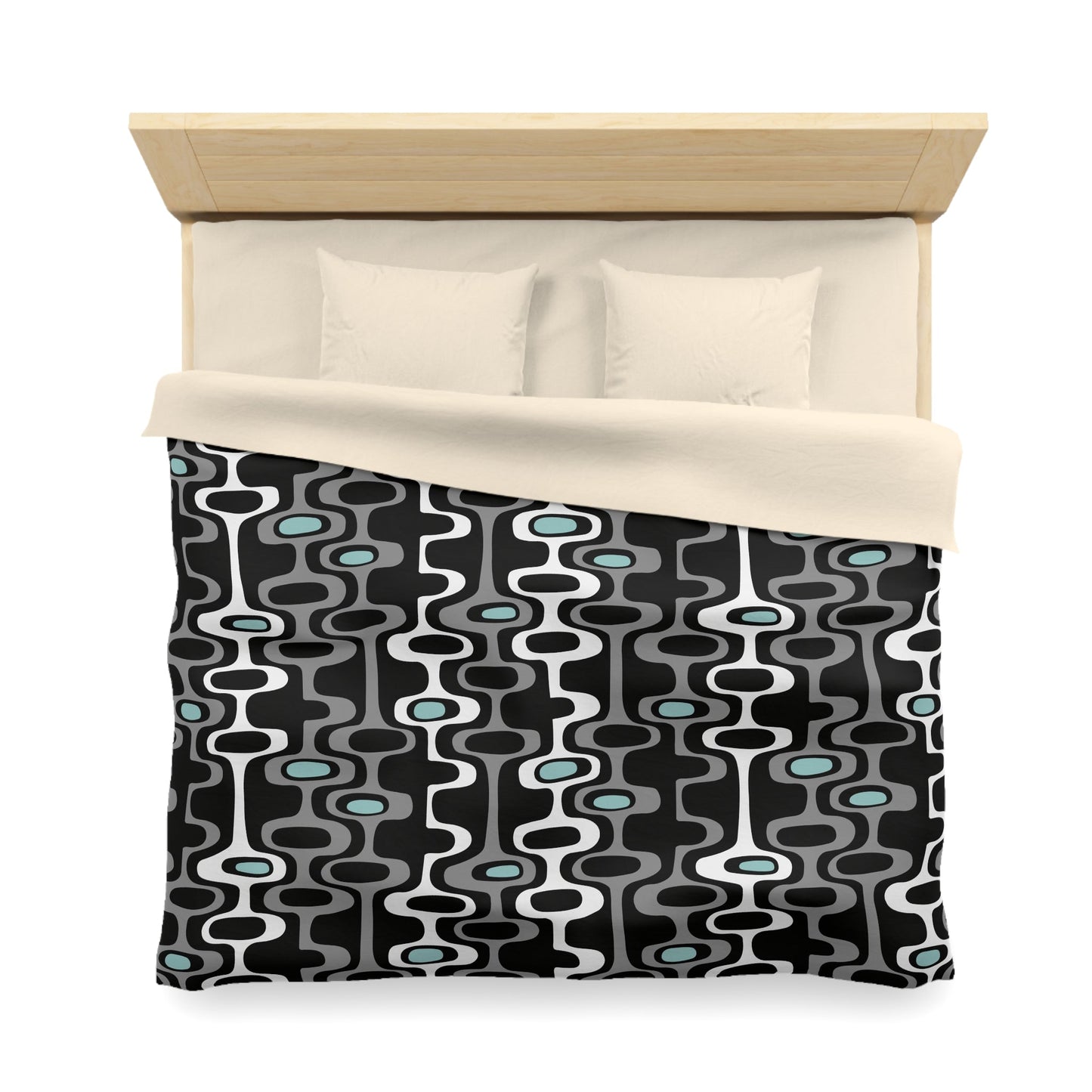 Modern Geometric Microfiber Duvet Cover - Kia Day Design