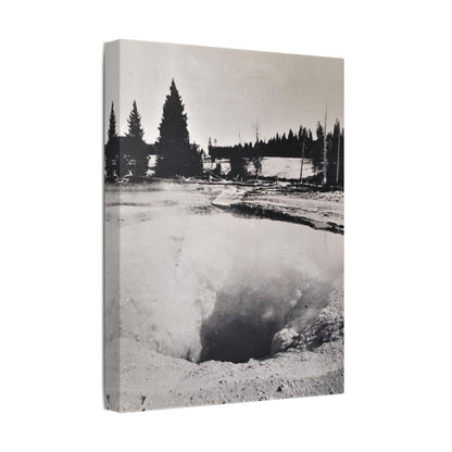 Morning Glory Pool Yellowstone Satin Canvas Stretched