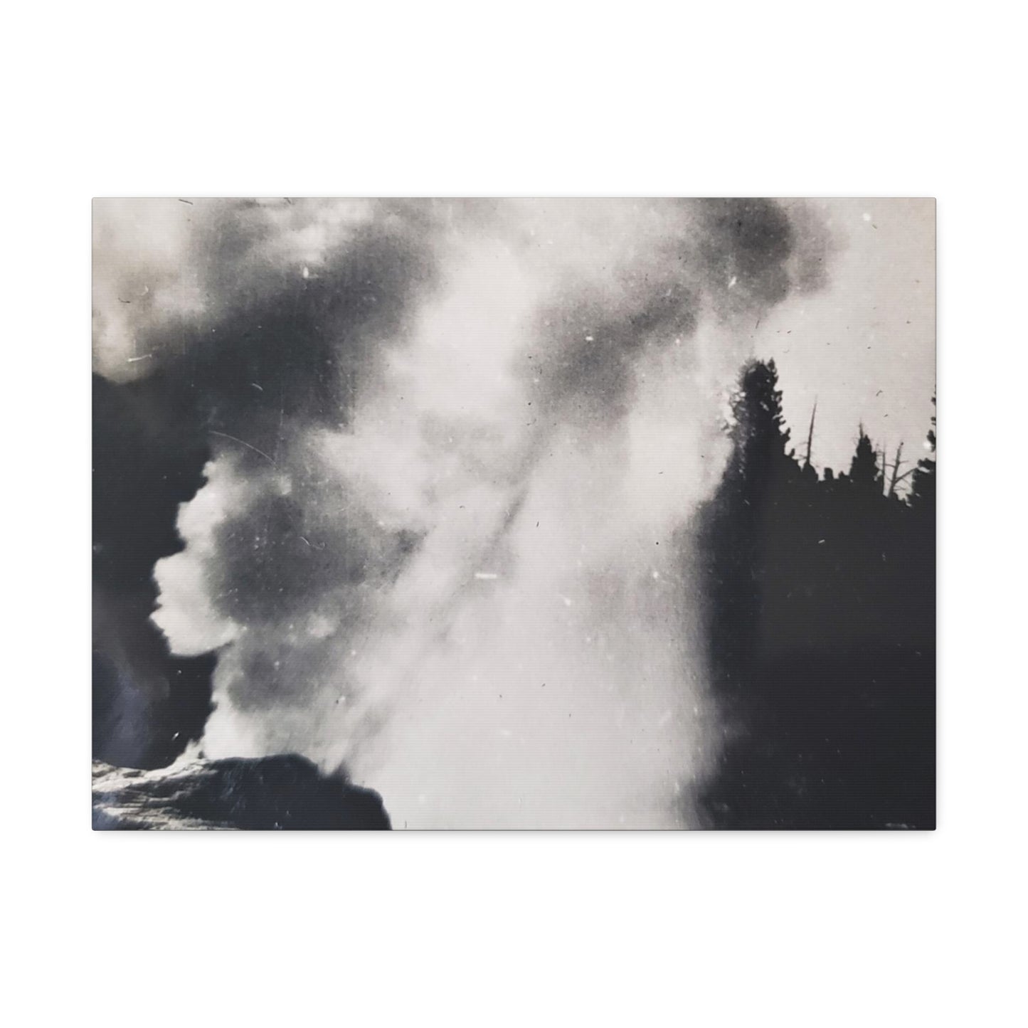 Riverside Geyser Yellowstone Stretched Canvas