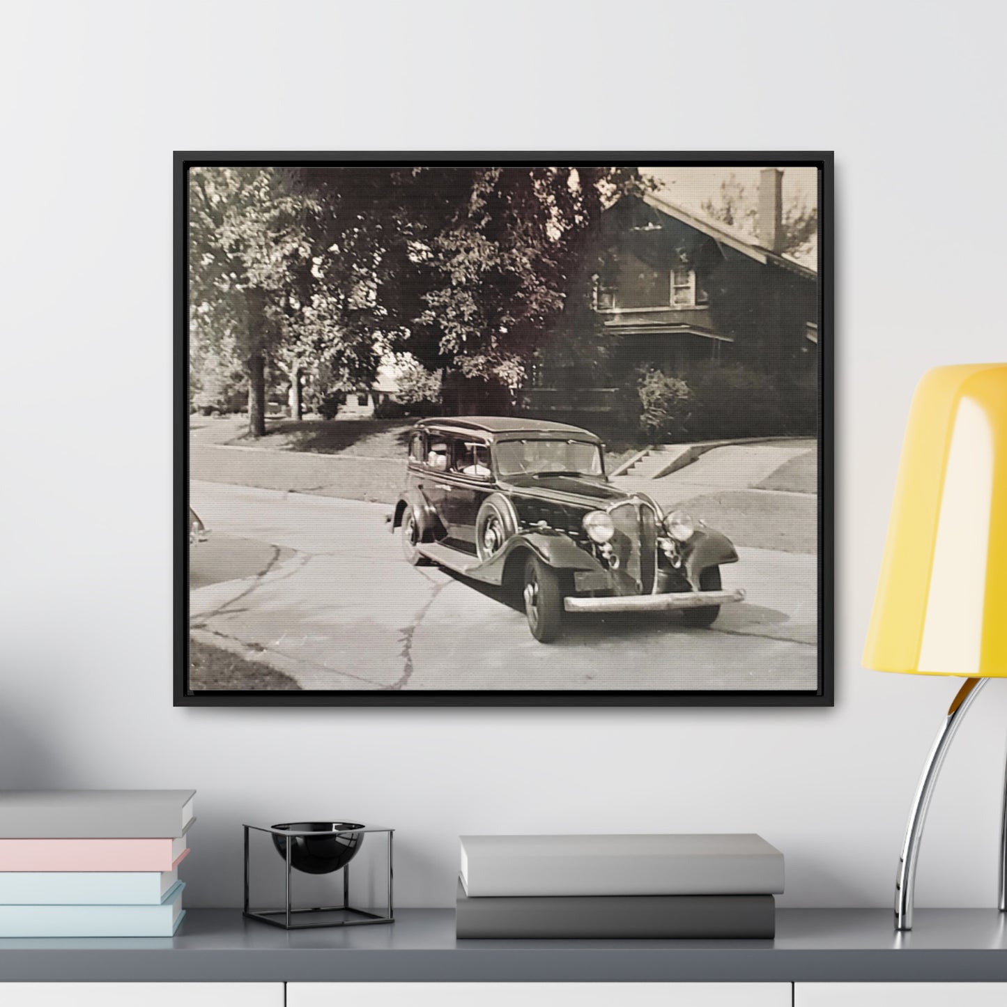 Classic Car Gallery Canvas Wraps, Horizontal Frame