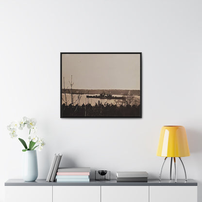 Navy Day New York October 27th 1945 Gallery Canvas Wraps Horizontal Frame 30″ x 24″ Black 1.25"