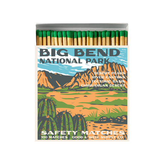 Big Bend Vintage National Park Cabin Matches - - matches