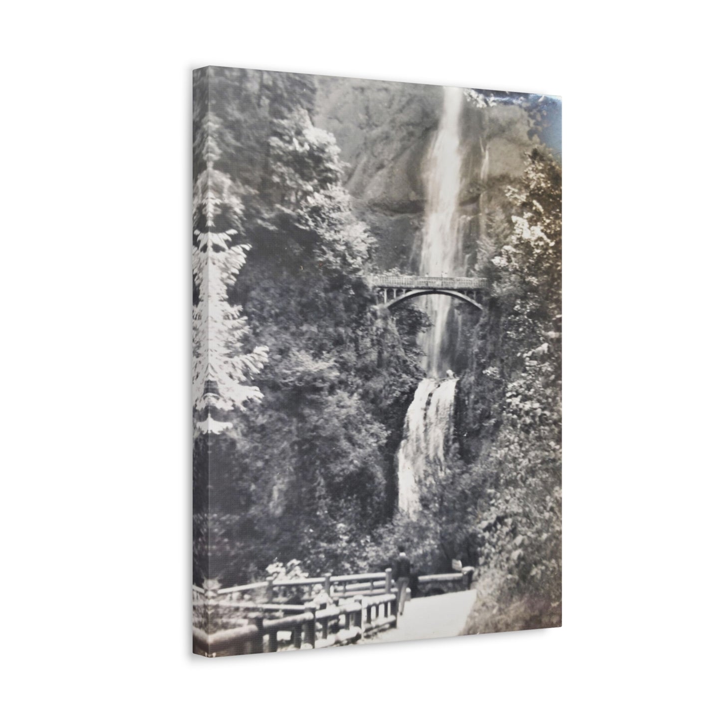 Multnomah Falls Oregon Stretched Canvas