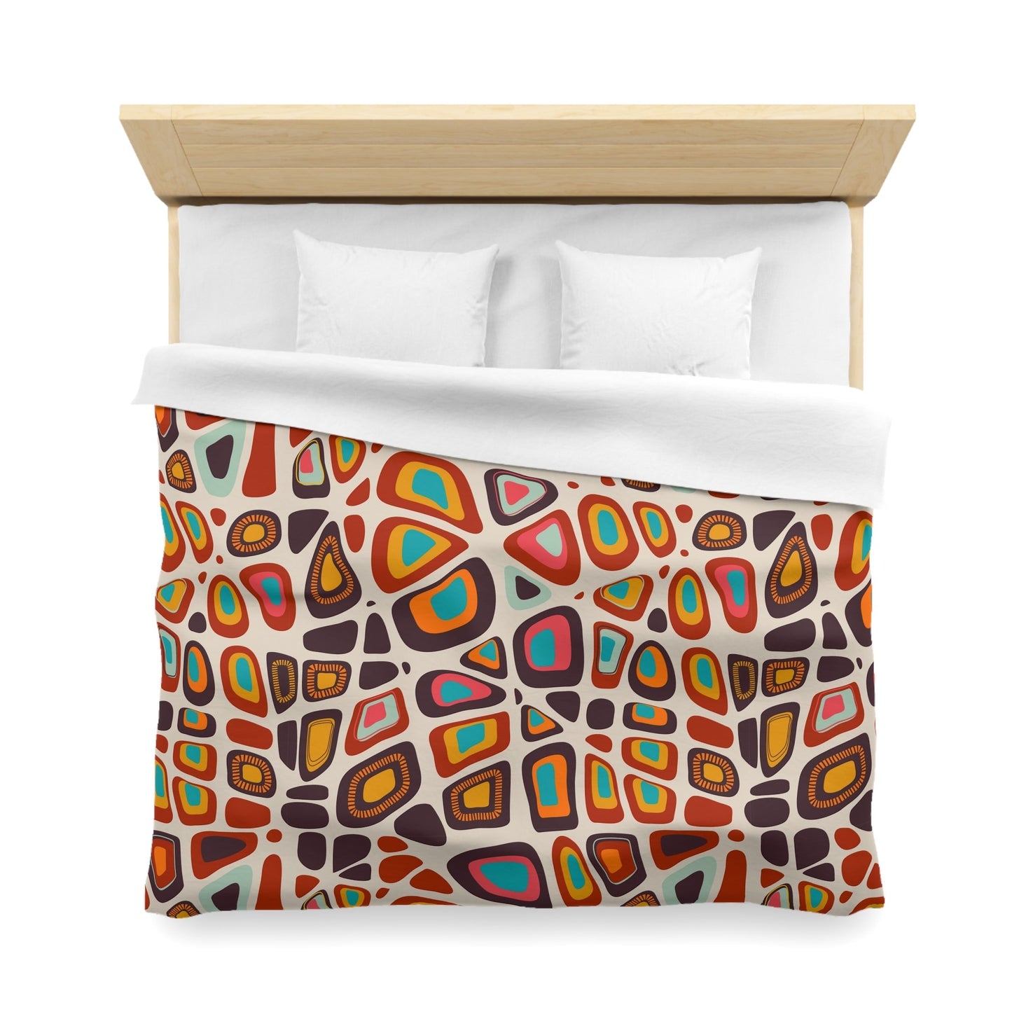 Vibrant Bohemian Microfiber Duvet Cover - Kia Day Design