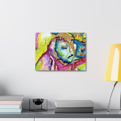 Mothers Face Stretched Canvas