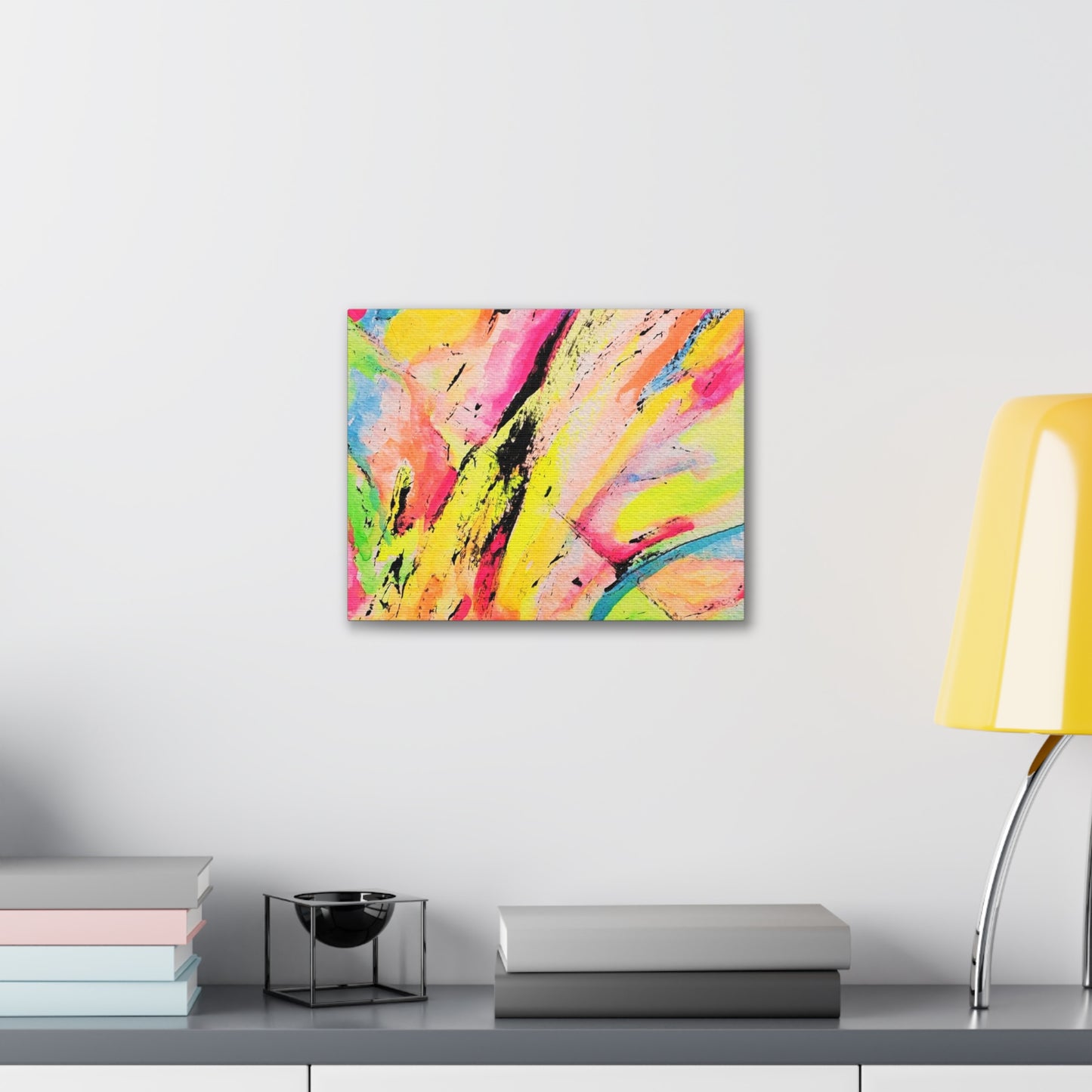 Neon Fire Canvas Gallery Wraps