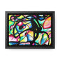 Peacock Gallery Canvas Wraps, Horizontal Frame 7" x 5" Black Premium Gallery Wraps (1.25″)