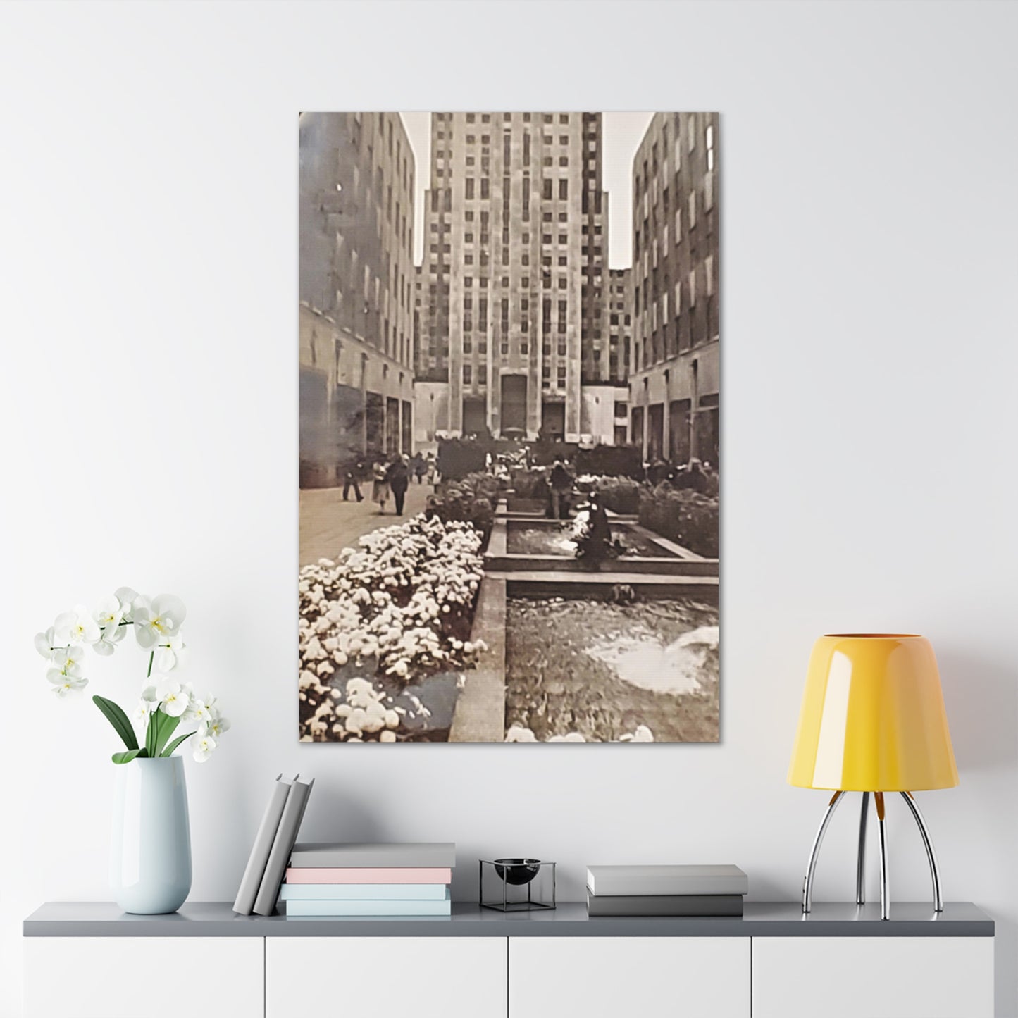 Rockefeller Plaza Canvas Gallery Wraps