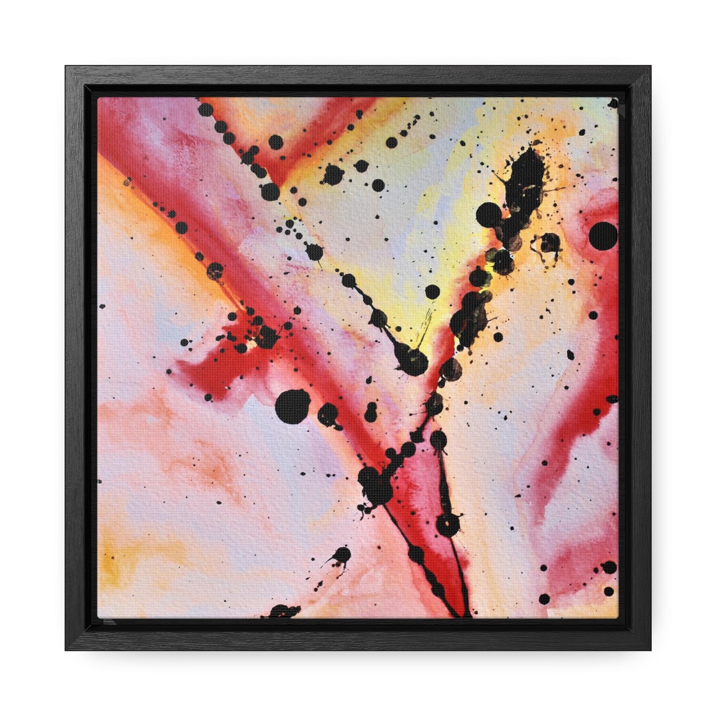 Red Hot Love Gallery Canvas Wraps, Square Frame