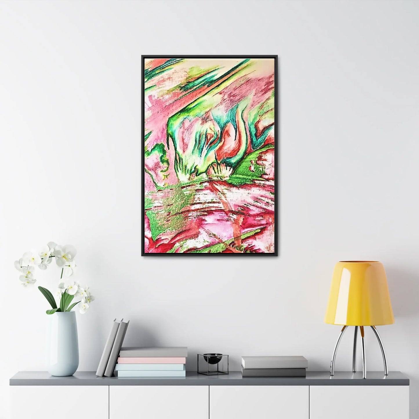 Pink Forest Gallery Canvas Wraps, Vertical Frame