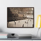 Rockefeller Plaza Easter 1945 Gallery Canvas Wraps Horizontal Frame 24″ x 18″ Walnut 1.25"