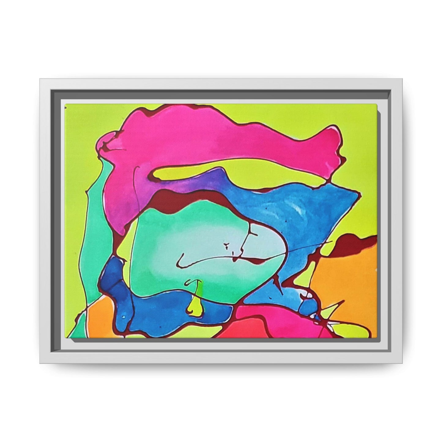 Kool Kid Matte Canvas Framed - Kia Day Design