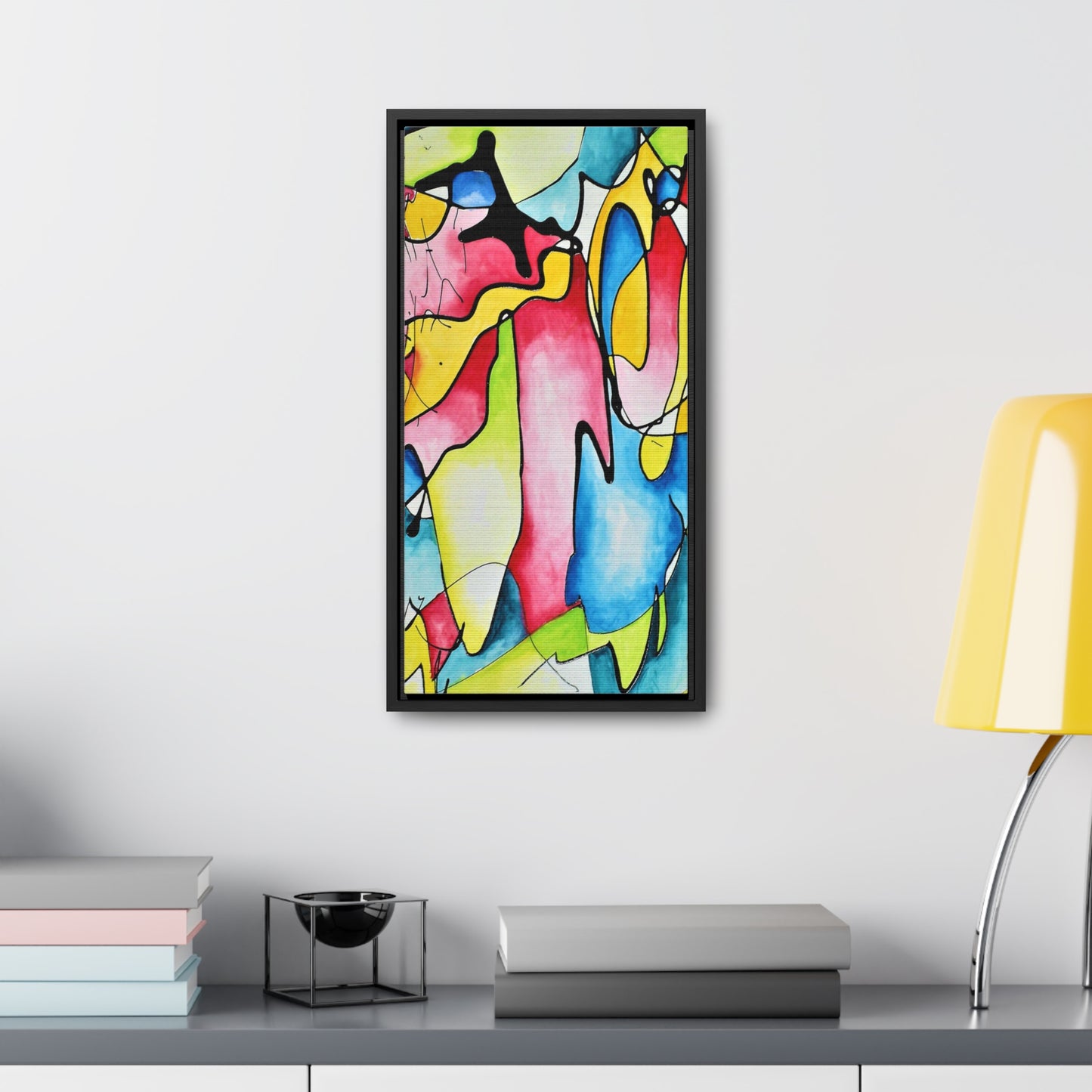 Blue Flame Gallery Canvas Wraps, Vertical Frame