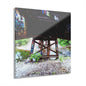 Urban Bridge Acrylic Print French Cleat Hanging - 12″ x 12″ 0.25'' - Home Decor