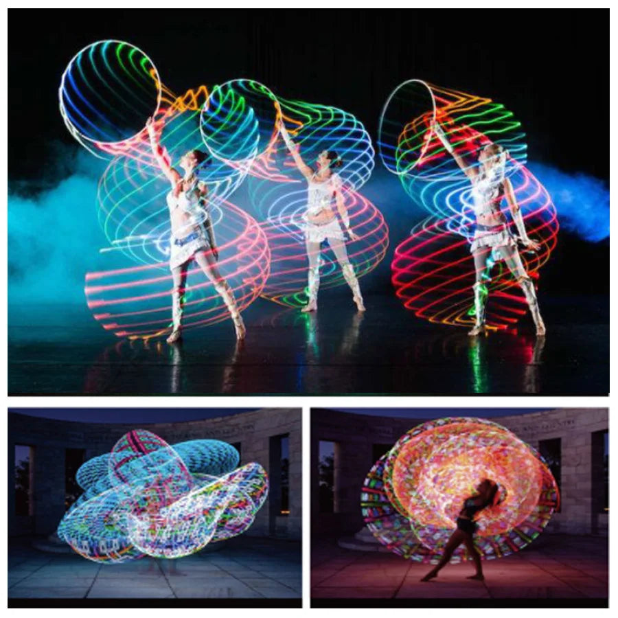 60/70/80/90cm LED Colorful Hula-hoop