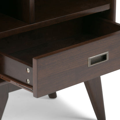 Draper - Mid Century Wide Bookcase And Storage Unit- Unique Piece Furniture- {{Product type}}