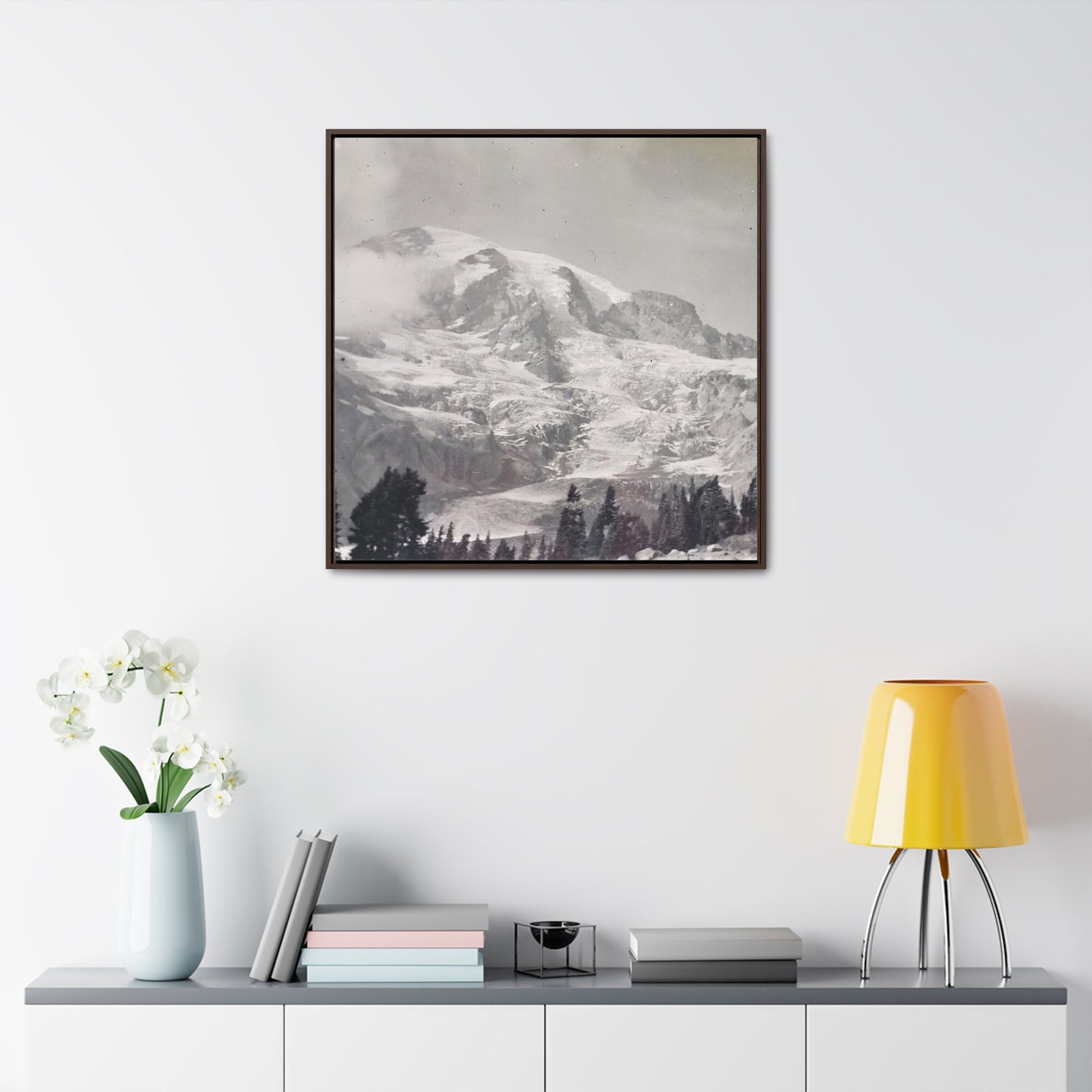 Mount Rainier Gallery Canvas Wraps, Square Frame