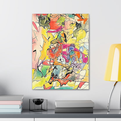 Colorful Abstract Canvas Gallery Wraps 18″ x 24″ 1.25"