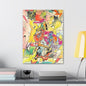 Colorful Abstract Canvas Gallery Wraps 18″ x 24″ 1.25"