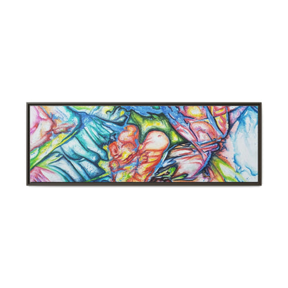 Multi-Color Abstract Framed Canvas Art Print - Kia Day Design