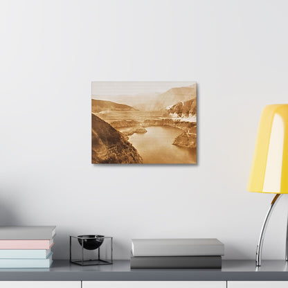San Gabriel Dirt Fill Dam #1 Stretched Canvas 1.5" 14″ x 11″