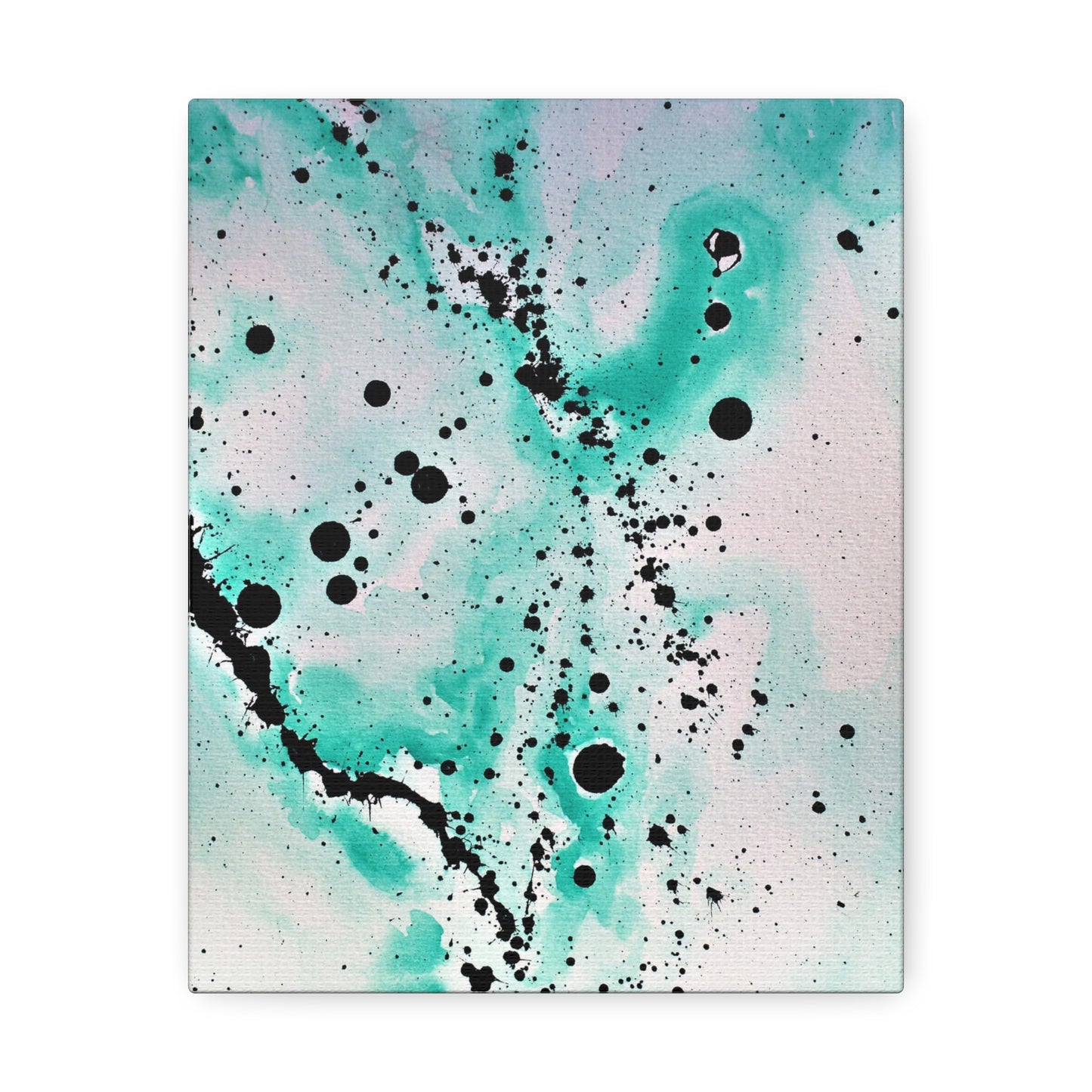 Teal Burst Stretched Canvas