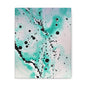 Teal Burst Stretched Canvas 1.5" 8″ x 10″