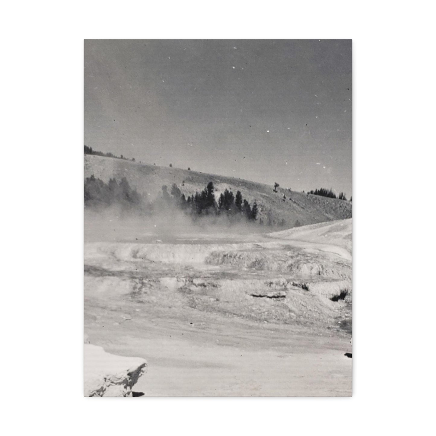 Mammoth Hot Springs Stretched Canvas