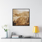 Back View Morris Dam Spillway Gallery Canvas Wraps Square Frame 30″ x 30″ 1.25" Black