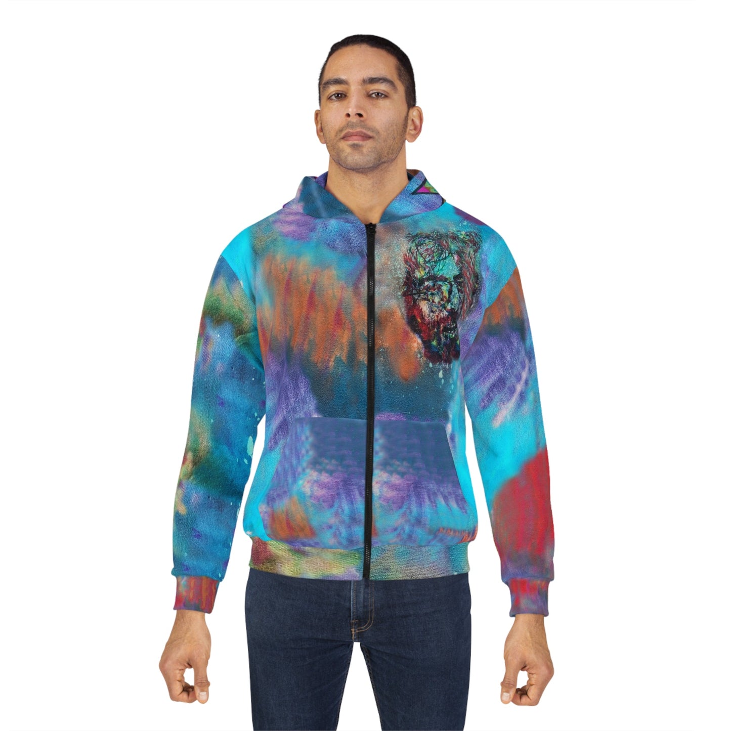 Micro-Doze Smurf Cloud Zip-Hoodie - - All Over Prints
