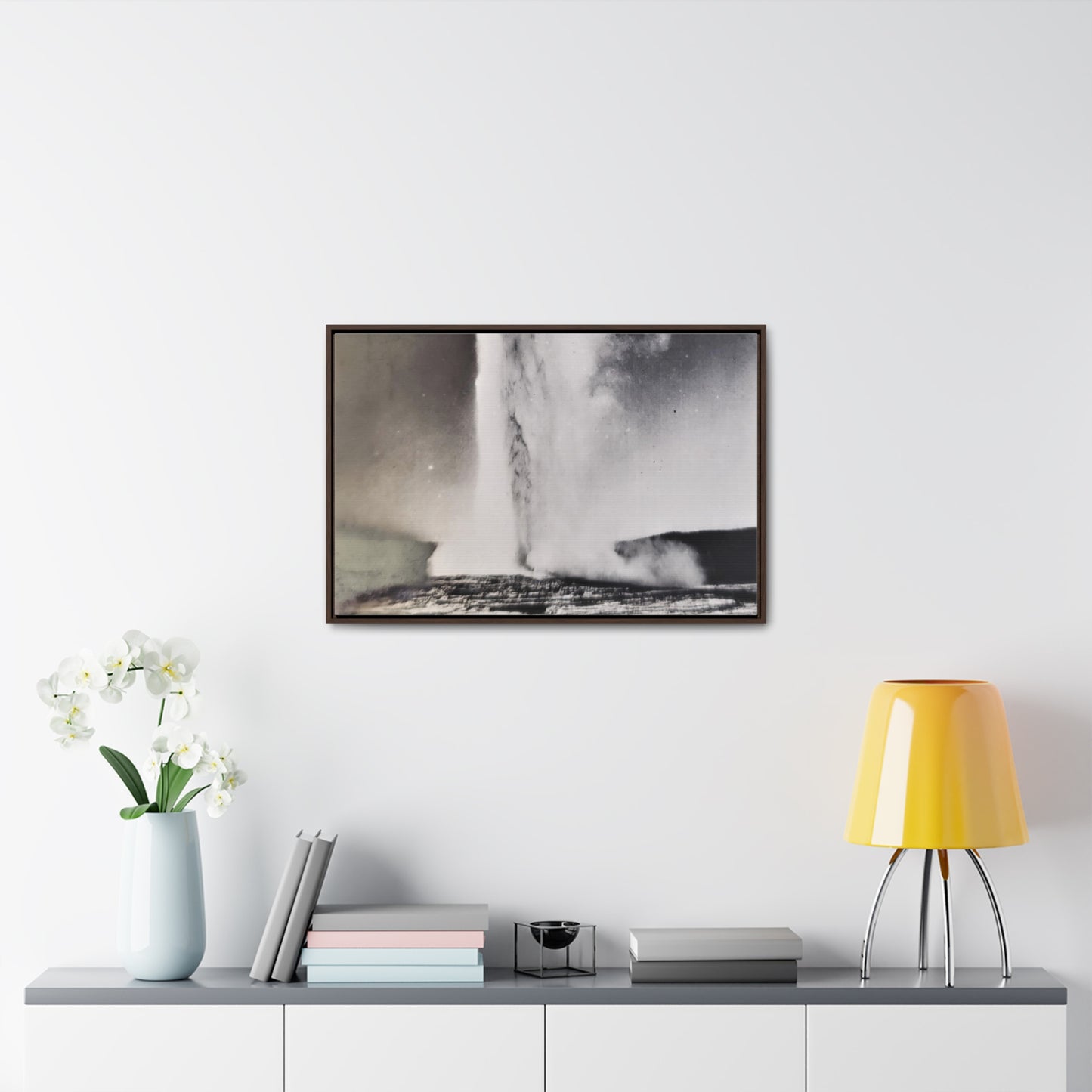 Old Faithful Geyser Yellowstone Gallery Canvas Wraps, Horizontal Frame