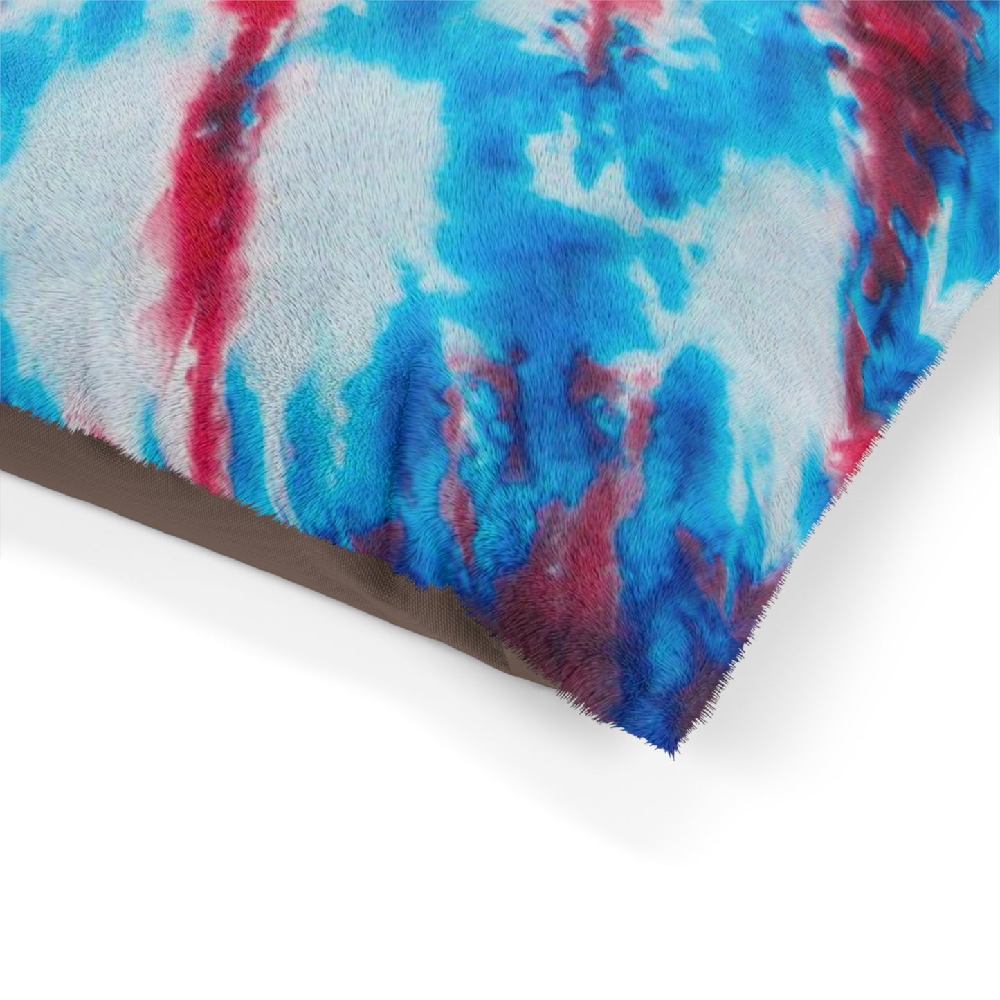 Red White Blue Tie Dye Pet Bed