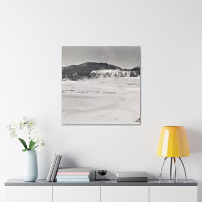 Mammoth Hot Springs Yellowstone Canvas Gallery Wraps 30″ x 30″ 1.25"