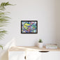 Alien Abstract Colorful Framed Canvas Art - Kia Day Design
