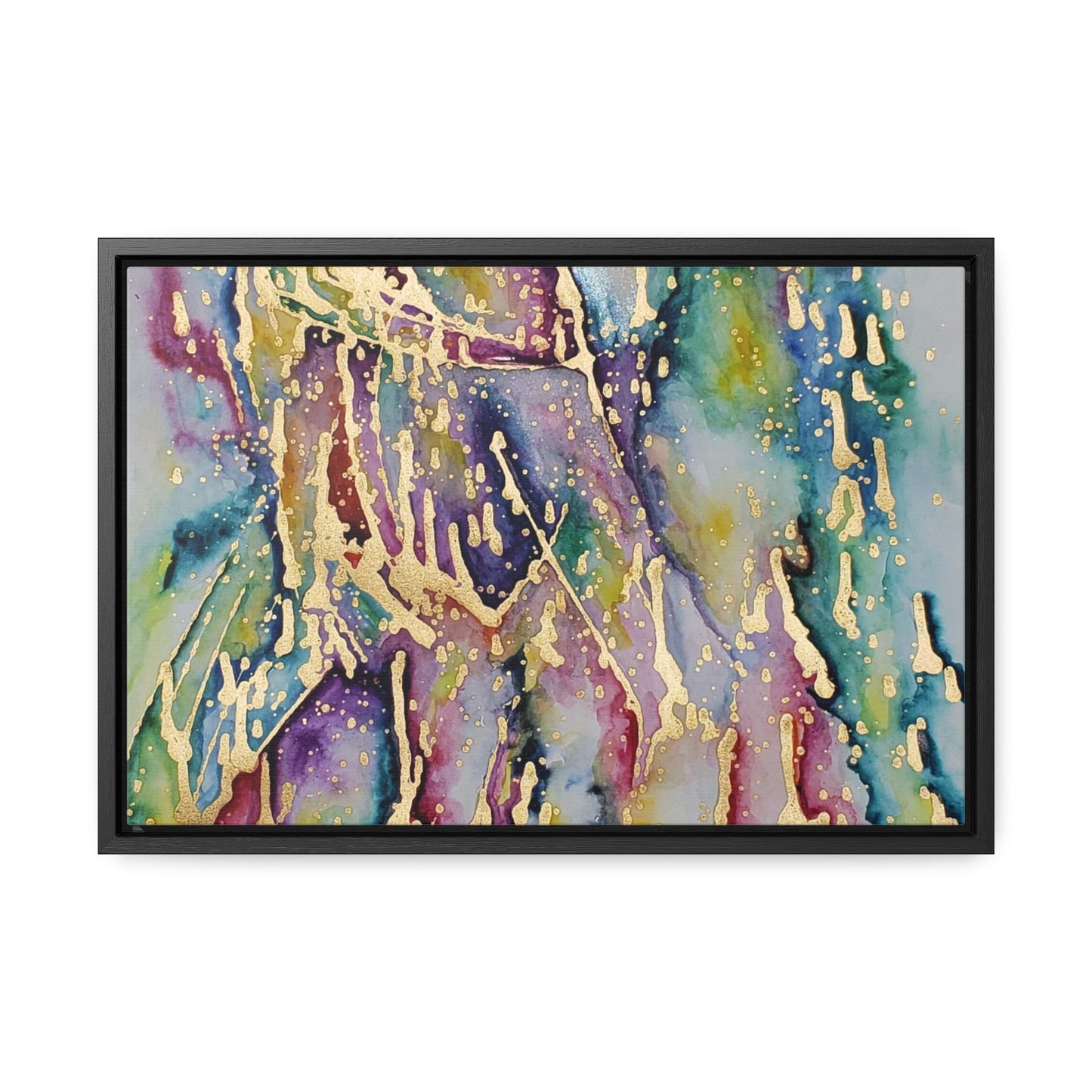 Purple Rain Gallery Canvas Wraps, Horizontal Frame