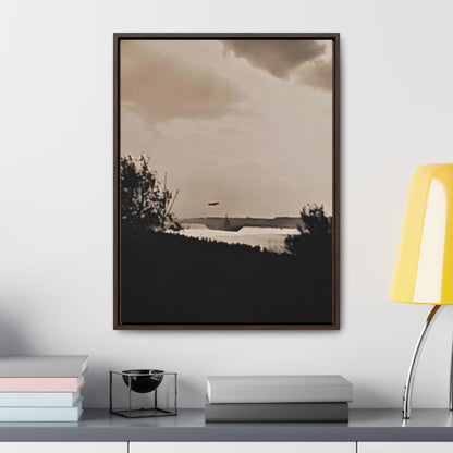 Navy Day New York October 27th 1945 Plane Gallery Canvas Wraps Vertical Frame 18″ x 24″ 1.25" Walnut