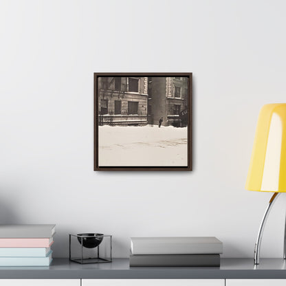 430 W 119th St New York Gallery Canvas Wraps Square Frame 12″ x 12″ Premium Gallery Wraps (1.25″) white black